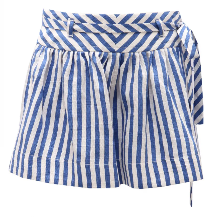 7750AC shorts bimba girl MONNALISA white/blue shorts kid