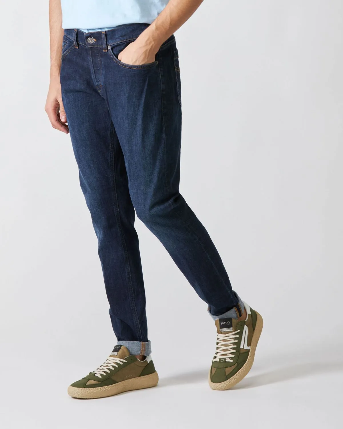 Jeans 5 Tasche George Blu