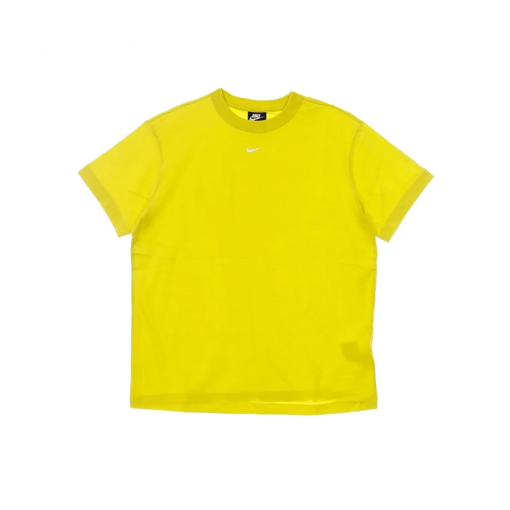 maglietta donna sportswear essential top HIGH VOLTAGE/WHITE
