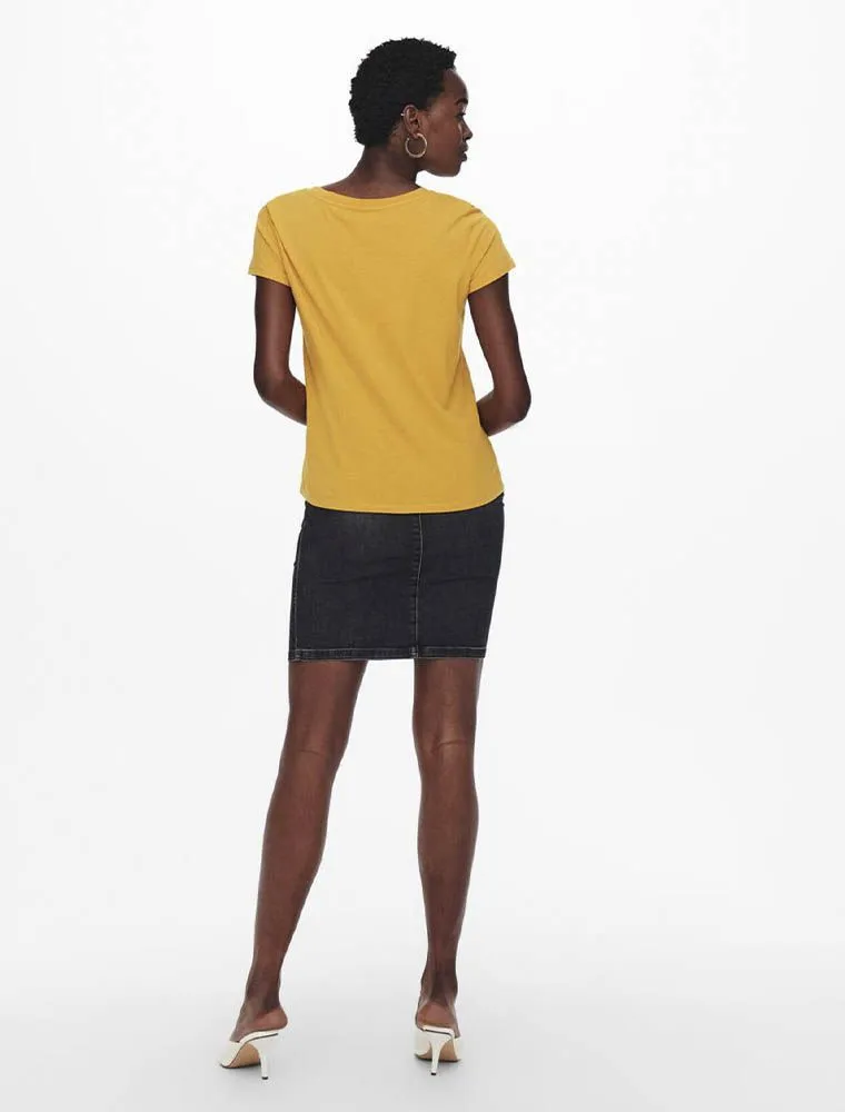 T-shirt Manica Corta Jdy - Yellow