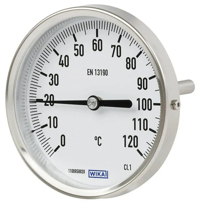 Termometro a quadrante WIKA, -20 → 60 °C, Ø quadrante 63mm, Quadrante